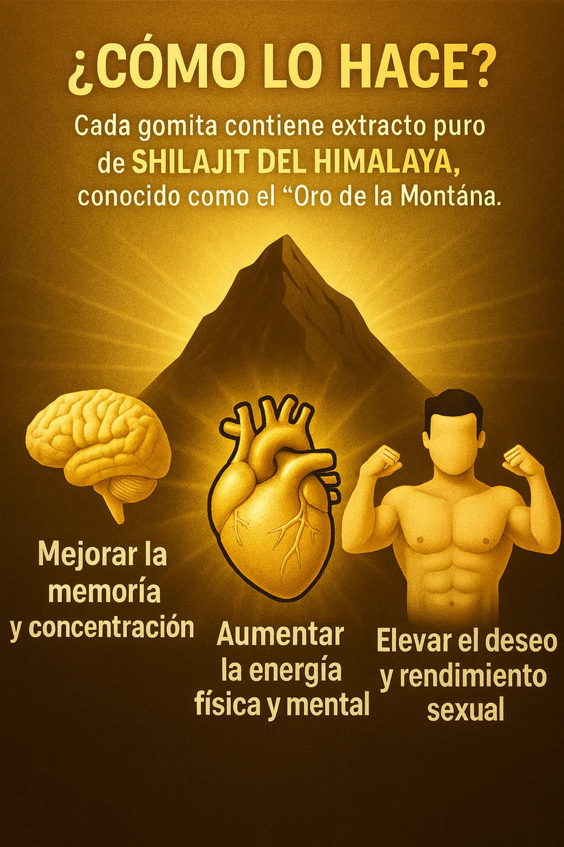 Gomitas de Shilajit del Himalaya