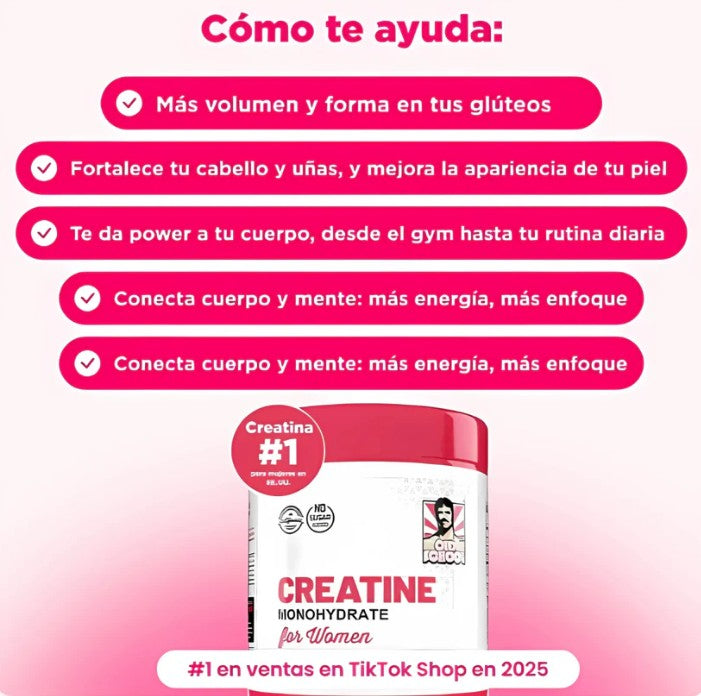 CREATINA MONOHIDRATADA FOR WOMEN