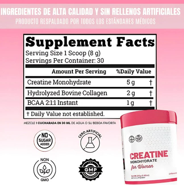 CREATINA MONOHIDRATADA FOR WOMEN