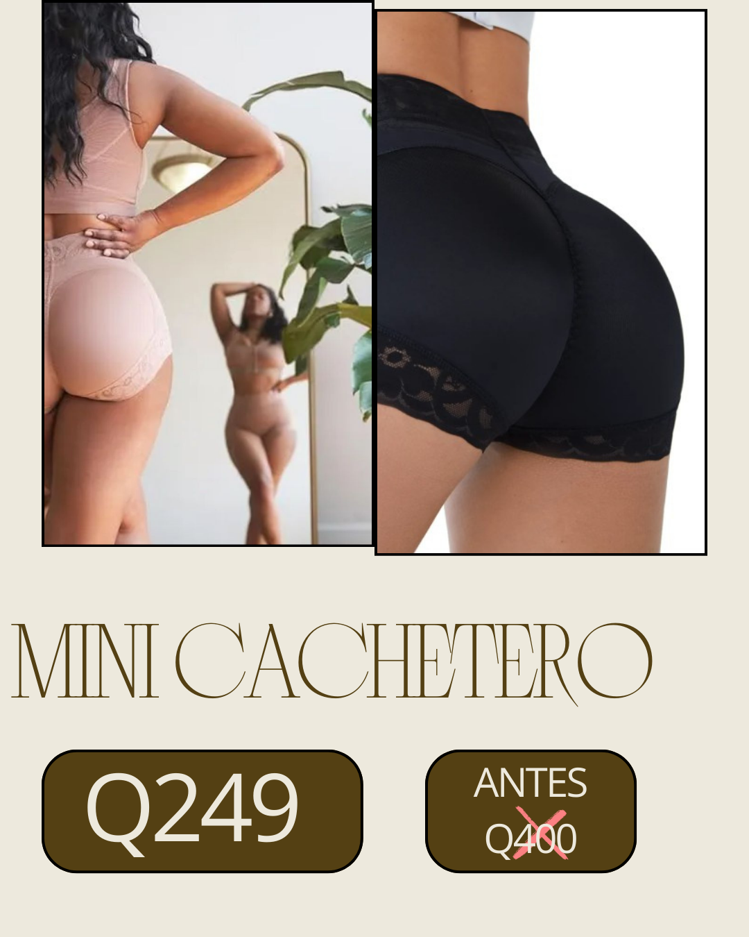 Mini Cachetero Reductor de tallas levanta cola